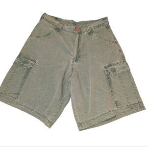 Vintage Mombosok women's green‎ cargo utility shorts